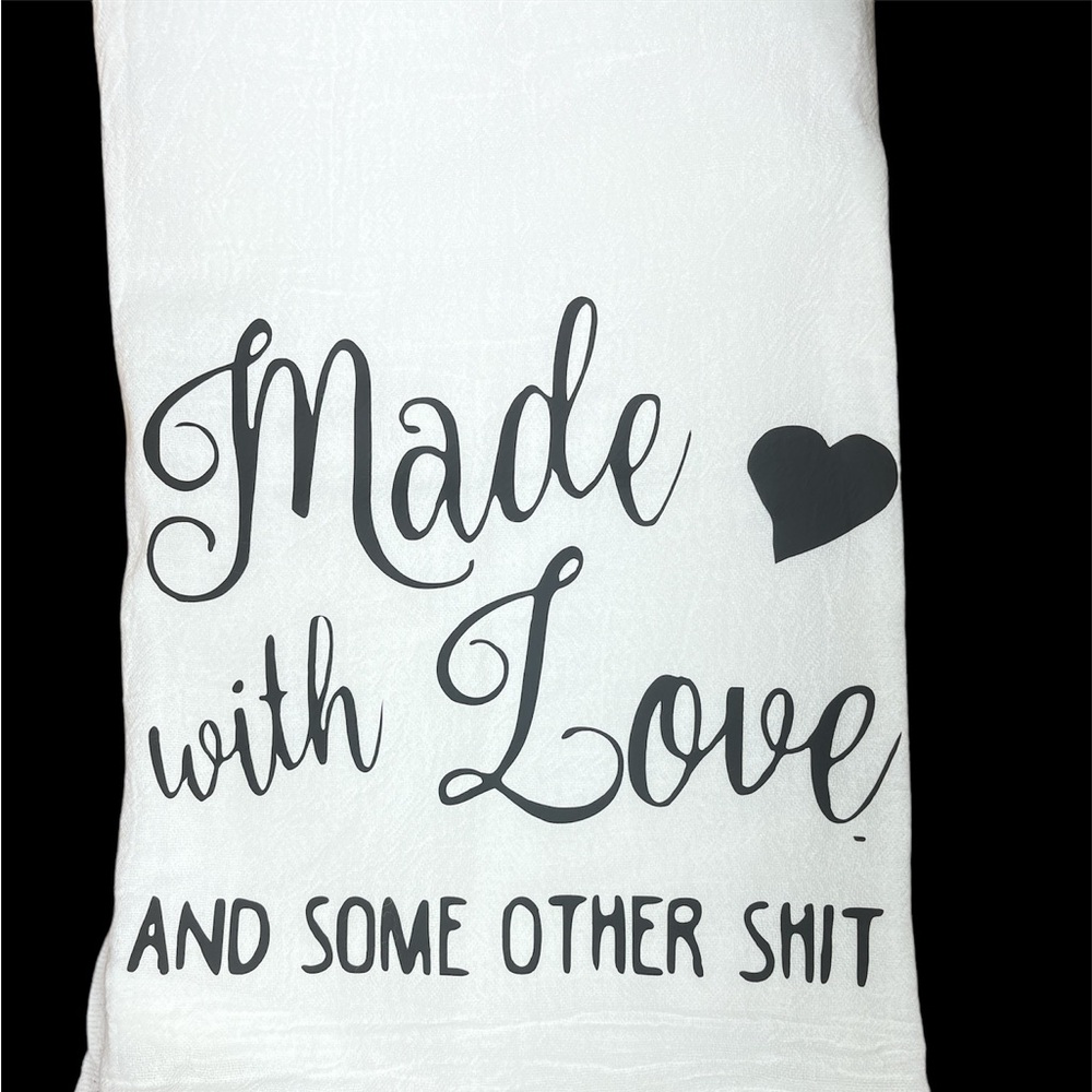 Flour Sack Towel 28x29, 100% Cotton, Sarcasm, Funny, Drinking, Friendship, Gifts
